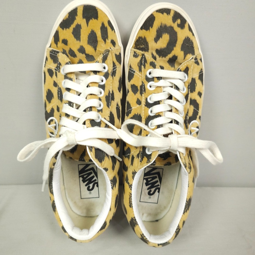 Vans Leopard Shoes Women Size 10 Tan Black Sid DX Anaheim Factory Low - Picture 9 of 16